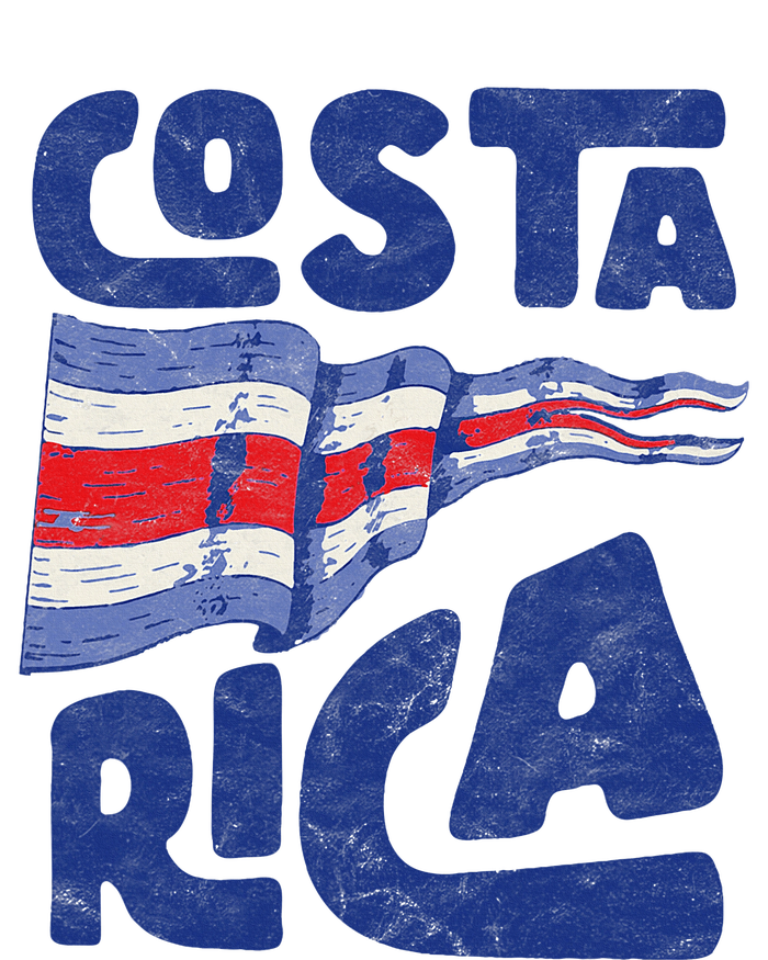 Retro Costa Rican Flag Tico Pride Vintage T-Shirt