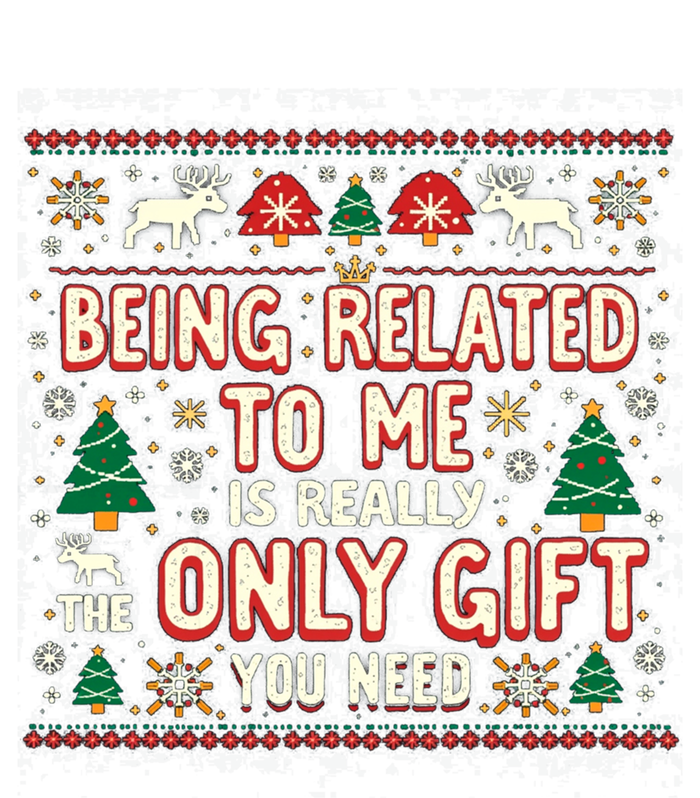 Being Related To Me Family Christmas Humor Xmas Cute Gift Tote Bag