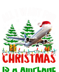 Funny Santa Hat I Want For Christmas Is A Airplane Ugly Xmas Cool Gift T-Shirt