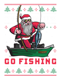 Funny Santa Surf ID Rather Go Fishing Merry Christmas Meaningful Gift Ladies Essential Flowy Tank