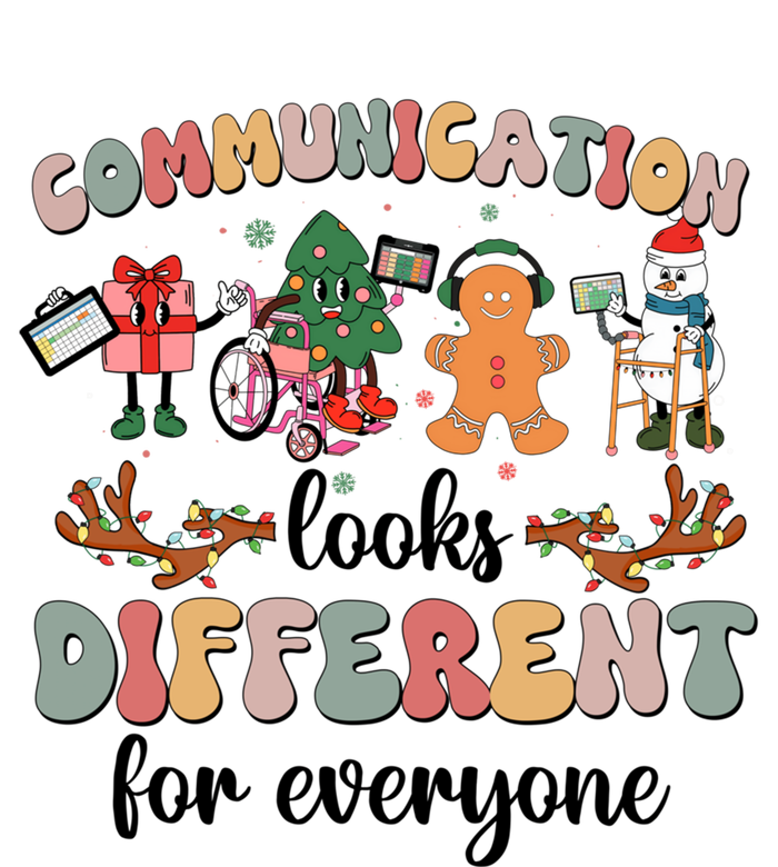 Communication Looks Different For Everyone Slp Sped Teacher Cute Gift T-Shirt