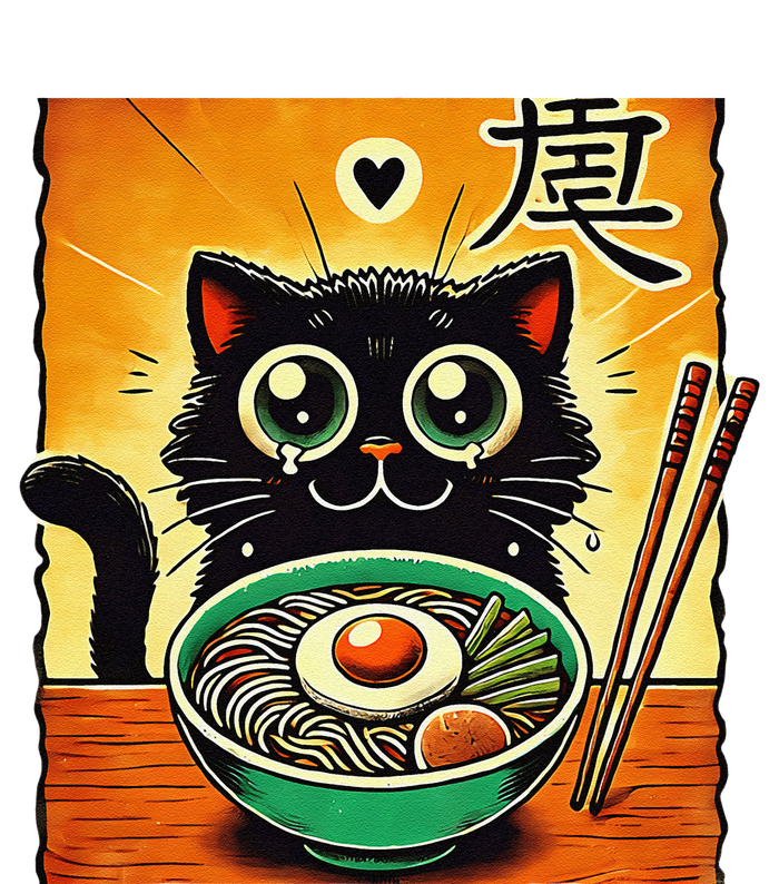 Funny Cat Ramen Graphicjapanese Kawaii Anime Cat T-Shirt