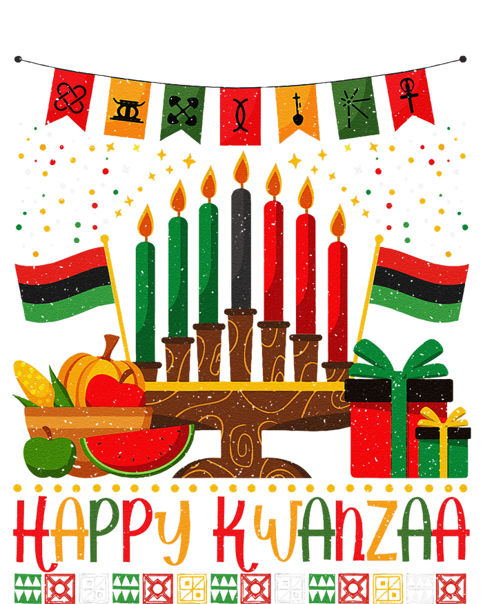 Kwanzaa Kinara Candles Kwanzaa Principles Happy Kwanzaa T-Shirt