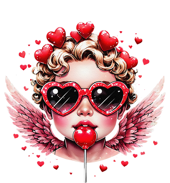 Retro Cupid Valentine Day Cute Vintage Cupid Blowing Bubble T-Shirt