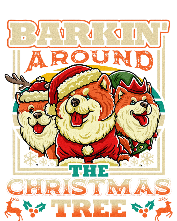 Chow Chow Barkin Around The Christmas Tree Dog T-Shirt