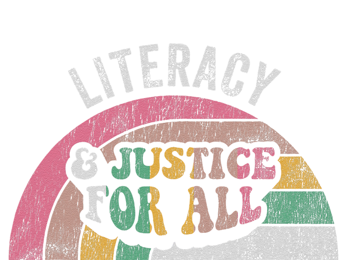 Literacy And Justice For All Bold Retro T-Shirt