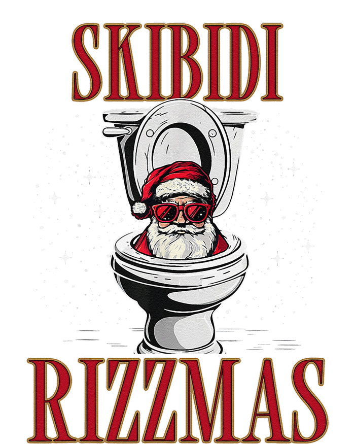 Skibid.I Rizzmas Funny Santa Toilet White Elephant Christmas Yupoong Adult 5-Panel Trucker Hat