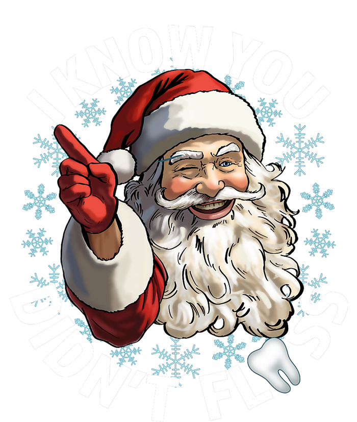 Funny Dentist Dental I Know You DidnT Floss Christmas Santa Wool Snapback Cap