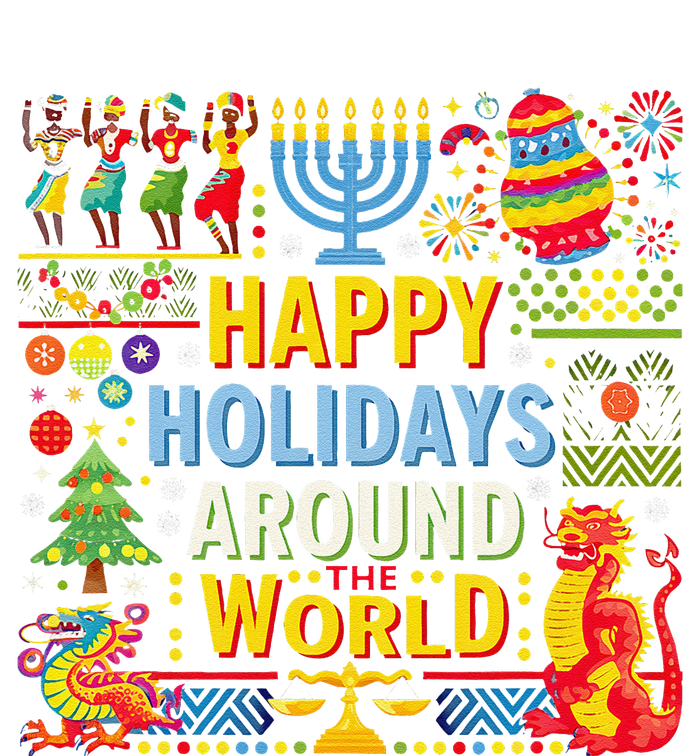 Happy Holidays Around A World Multicultural Celebration T-Shirt