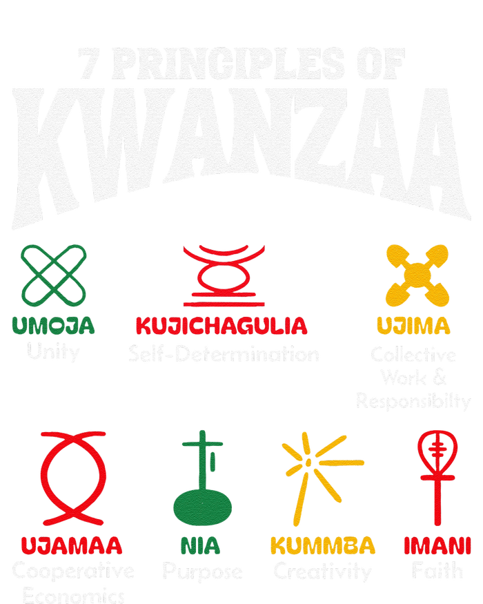 7 Principles Of Kwanzaa African American Pride T-Shirt