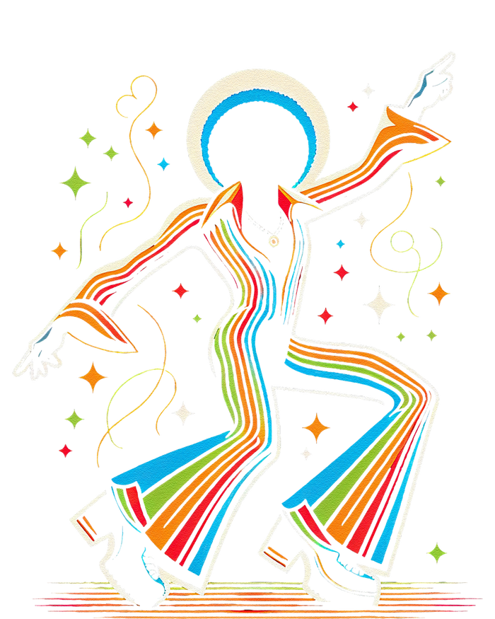 Afro Dancing Soul Music Groove Funky Retro Disco T-Shirt