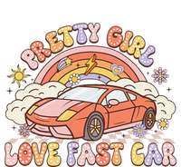 Pretty Girl Love Fast Car Girl Women Retro Groovy Yupoong Adult 5-Panel Trucker Hat