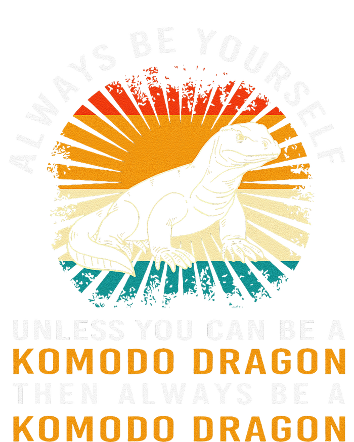 Retro Komodo Monitor Always Be Yourself Komodo Dragon T-Shirt