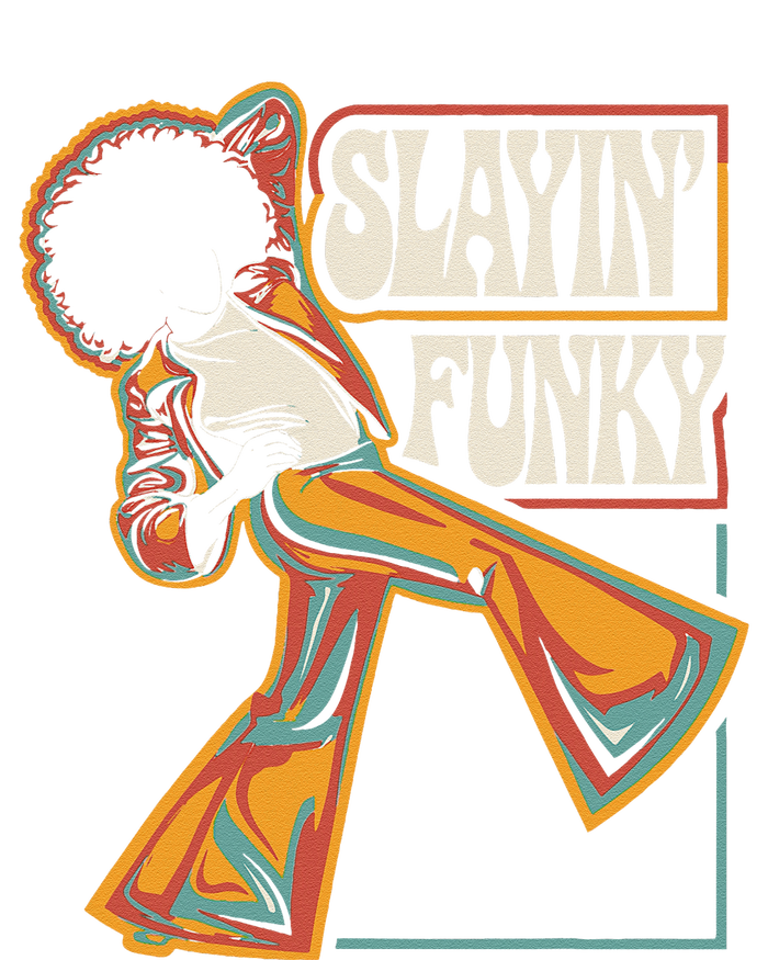 Slayin Funky Retro 1970s Afro Disco Soul Music T-Shirt