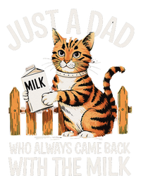 Just A Dad Who Always Came Back With The Milk Funny Cat Art T-Shirt