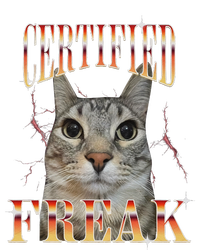 Cat Meme Certified Freak Eat Cement Cursed Cat Funny T-Shirt