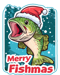 Merry Fishmas Funny Christmas Fish Holiday Fishing Santa Hat Gift T-Shirt