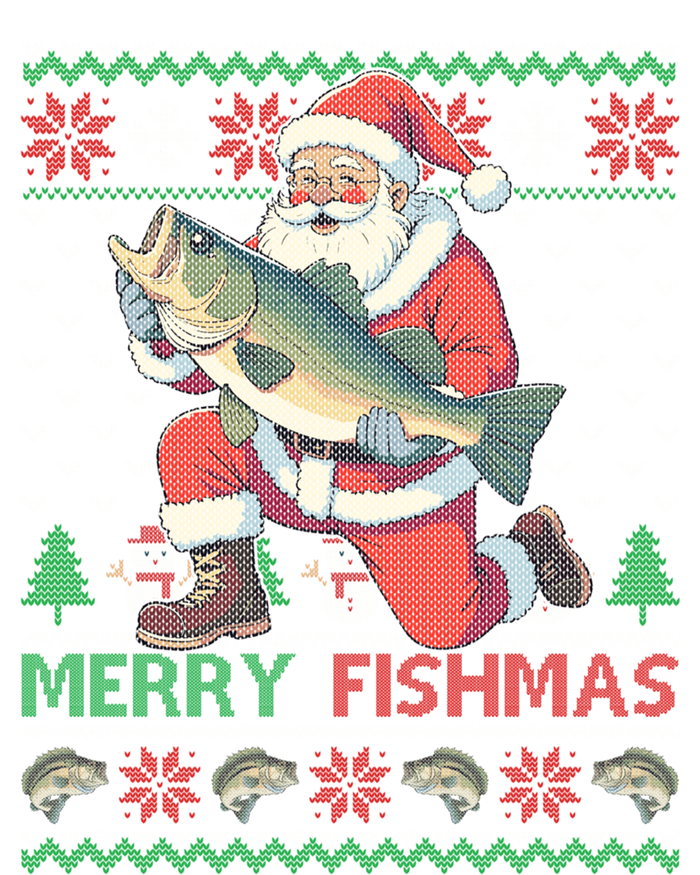 Merry Fishmas Santa Fishing Fisher Ugly Christmas Meaningful Gift Hoodie