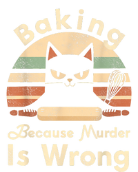 Funny Baking Because Murder Is Wrong Sarcastic Cat Lover Valucap Bio-Washed Visor