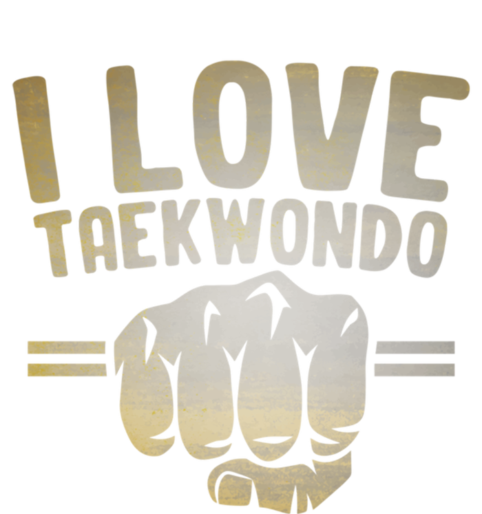 I Love Taekwondo Player Martial Artist Martial Arts Tkd Gift Zip Tote Bag