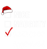 Nice Naughty Reindeer Approved Funny Santa Claus Christmas Cute Gift Premium T-Shirt