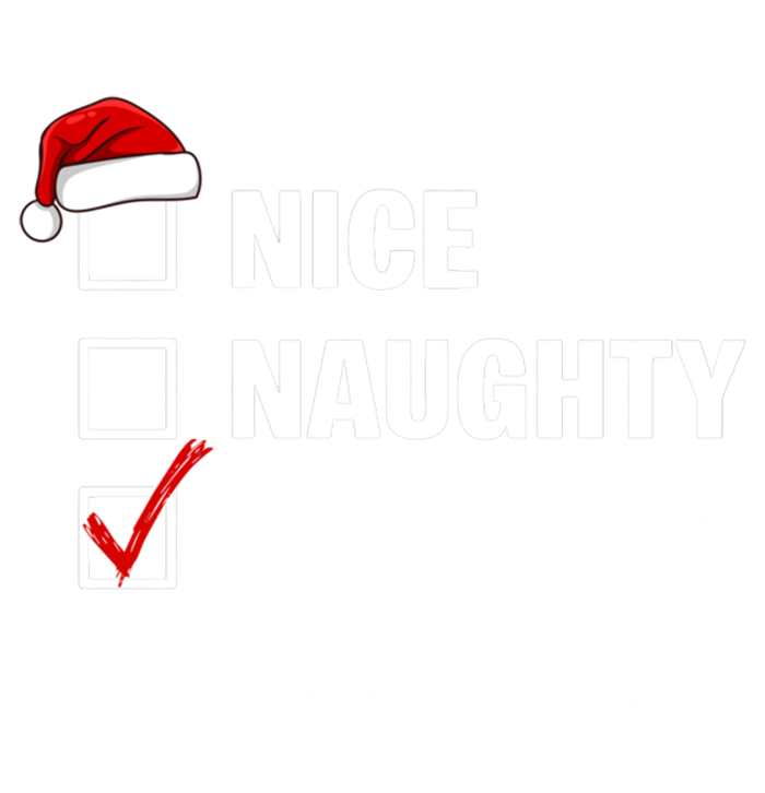 Nice Naughty Reindeer Approved Funny Santa Claus Christmas Cute Gift Premium T-Shirt