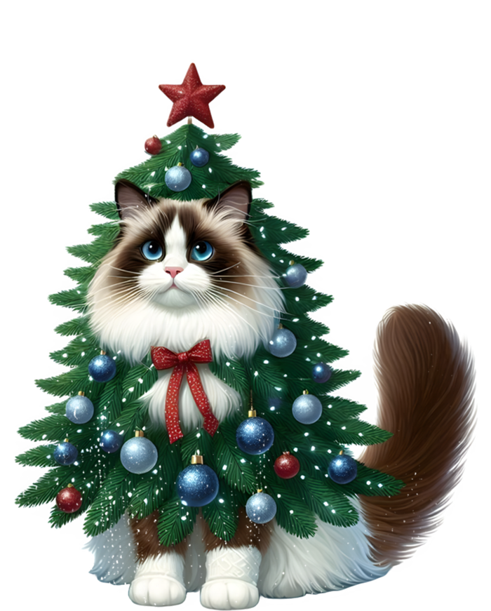 Ragdoll Cat Christmas Tree Costume Gift T-Shirt