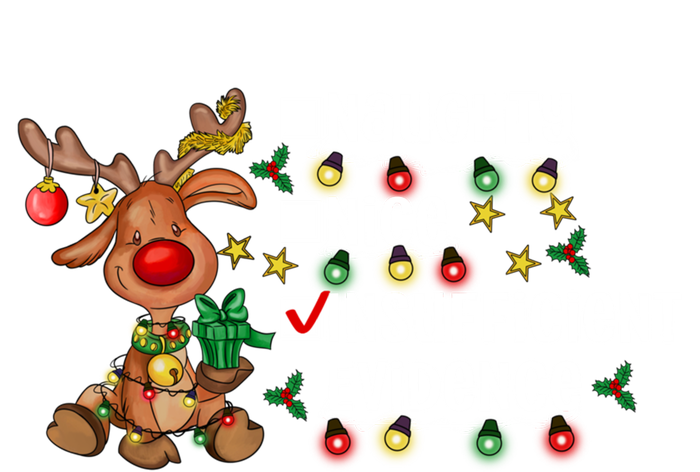 Reindeer Christmas Nice Naughty Insufficient Evidence Gift T-Shirt