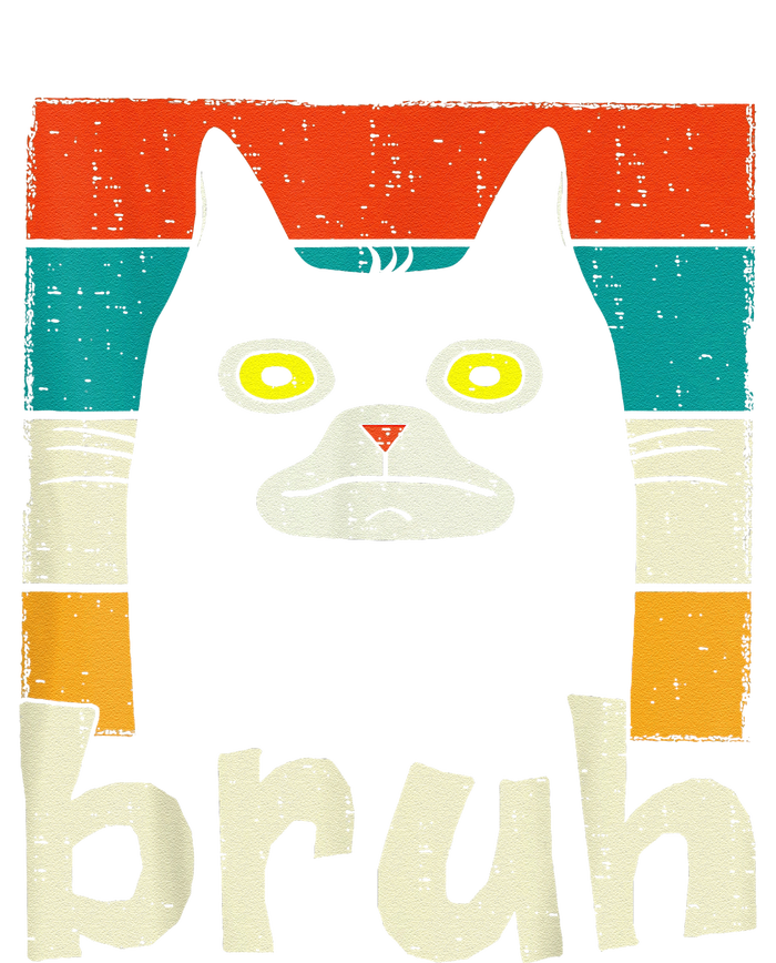 Funny Meme Saying Bruh With Cat Greetings Sustainable Beanie