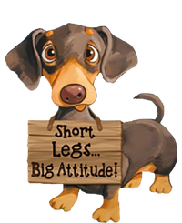 Short Legs Big Attitude Dachshund Cool Gift Valucap Bio-Washed Visor