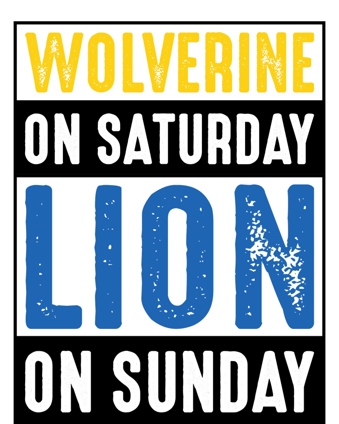 Wolverine On Saturday Lion On Sunday Canvas