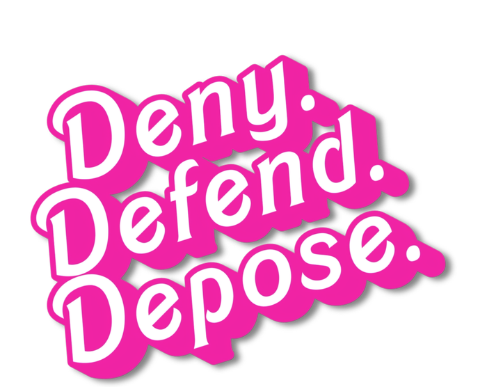 Deny Defend Depose Hot Pi Nk Doll Logo Luigi Mangione Hoodie