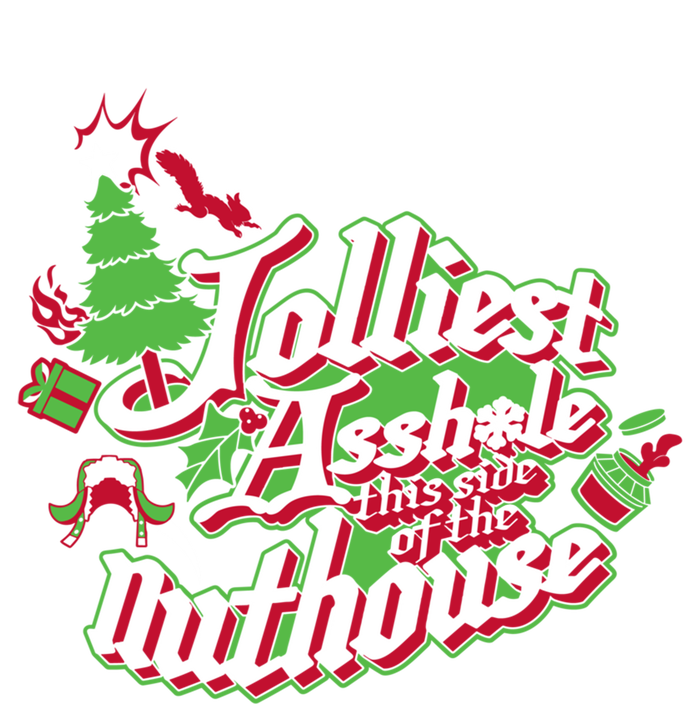 Jolliest This Side Of The Nuthouse Gym Funny Weightlifting Gift T-Shirt