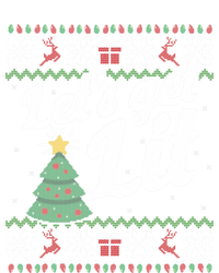 Ugly Christmas Lets Get Lit Funny Tree Funny Gift T-Shirt