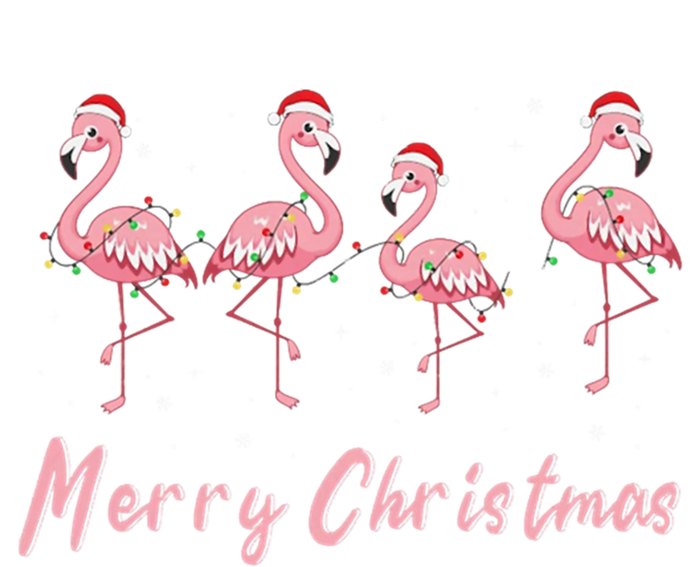 Merry Christmas Flamingo Funny Christmas Gift T-Shirt