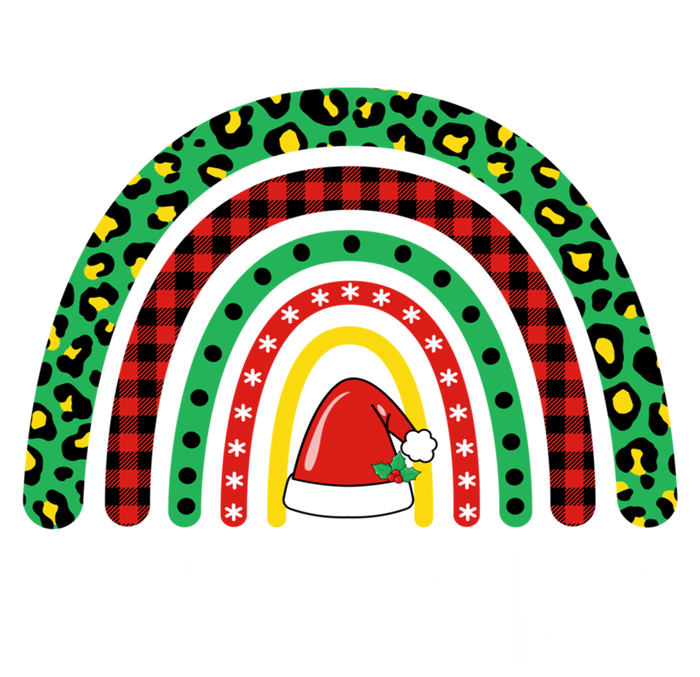 Rainbow Speech Vibes Slp Speech Therapist Christmas Funny Gift T-Shirt