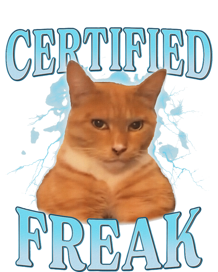 Certified Freak Eat Cement Cursed Cat T-Shirt