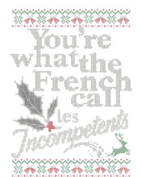 YouRe What The French Call Les Incompetents Ugly Christmas Women's Tri-Blend 3/4-Sleeve Raglan Shirt