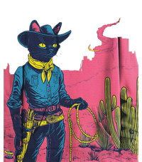 Western Cowboy Black Cat T-Shirt