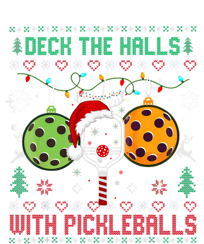 Deck The Halls Ugly Christmas Pickleball Xmas Hoodie