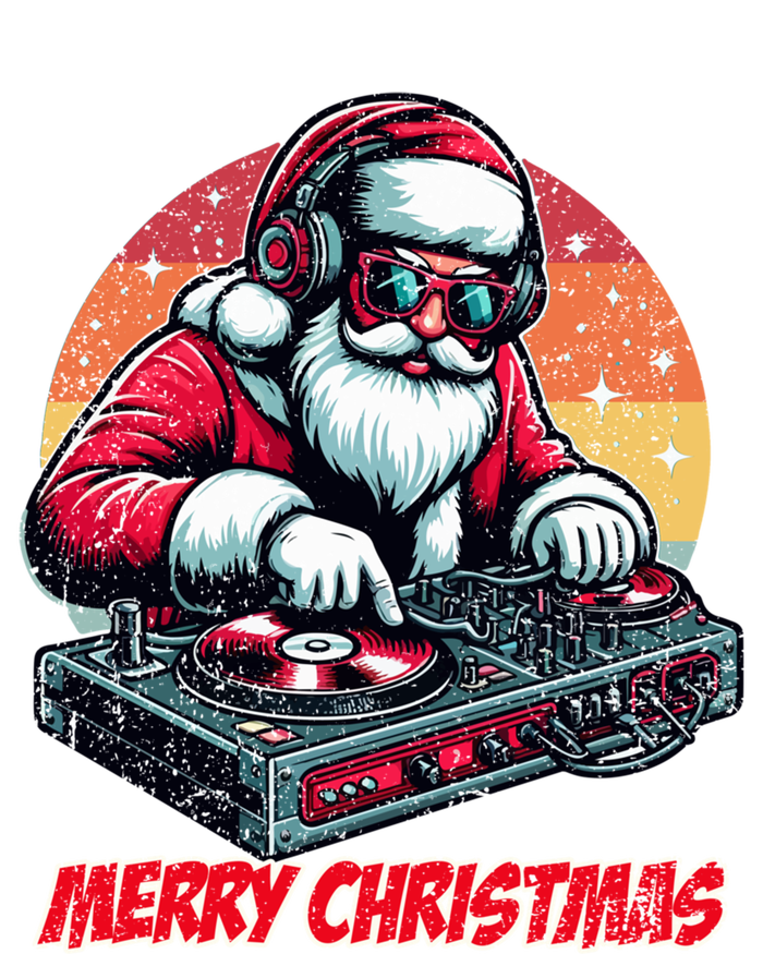 Santa Claus Dj Merry Christmas Music Lover Xmas Holiday Funny Gift Tall Sweatshirt