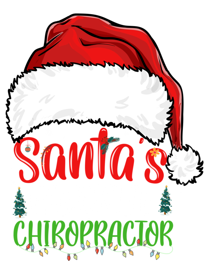 SantaS Favorite Chiropractor Funny Christmas Chiropractor Gift Long Sleeve Shirt