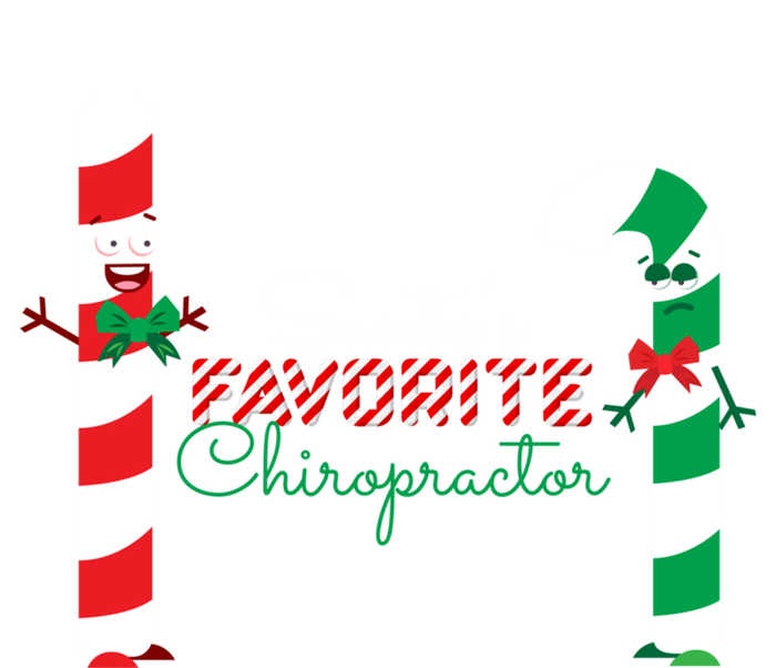 SantaS Favorite Chiropractor Funny Gift T-Shirt