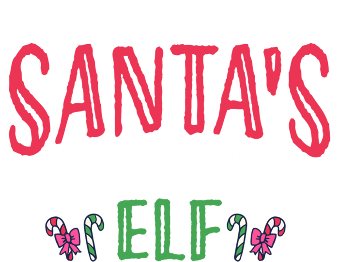 SantaS Favorite Elf Festive Christmas Family Holiday Gift Women's V-Neck T-Shirt