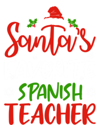 SantaS Favorite Spanish Teacher Funny Christmas Funny Gift Ladies Long Sleeve Shirt