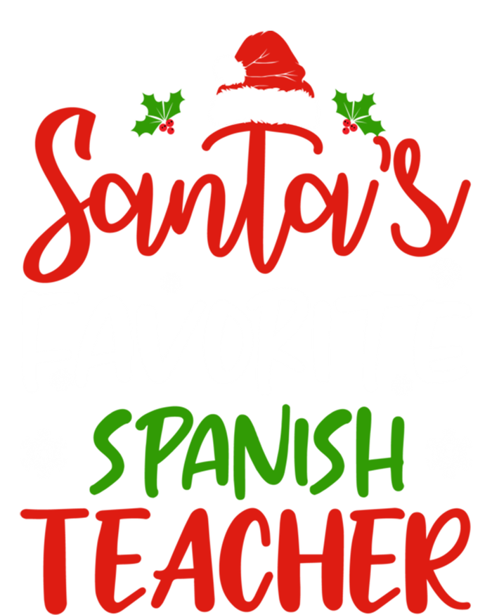 SantaS Favorite Spanish Teacher Funny Christmas Funny Gift Ladies Long Sleeve Shirt