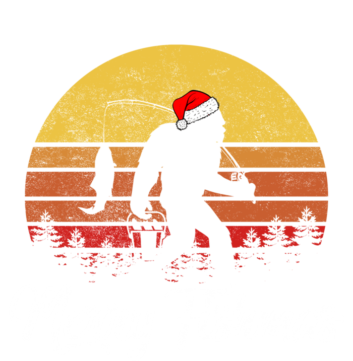 Sasquatch Funny Bigfoot Fishing Christmas Merry Fishmas Meaningful Gift T-Shirt