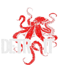 Detroit Downtown Motor City Octopus Kraken Souvenir Hockey Kids Long Sleeve Shirt