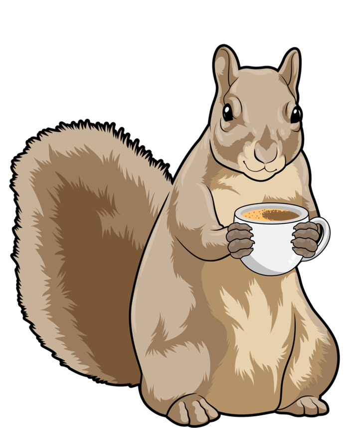 Squirrel Coffee Cup Cool Gift Sweatshirt Cinch Pack Bag