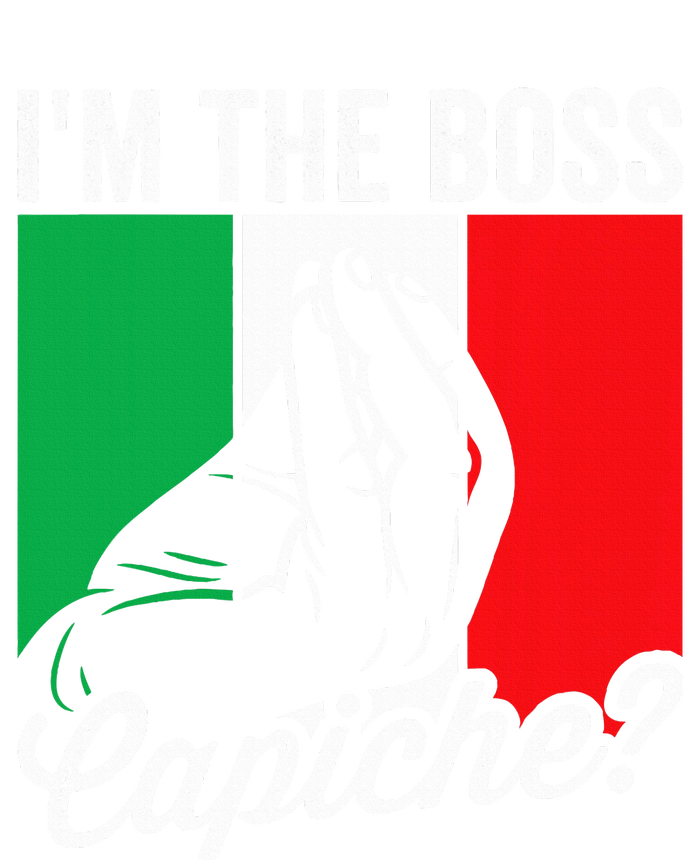 IM The Boss Capiche Funny Italian Nonno Nonna Saying Flexfit Unipanel Trucker Cap